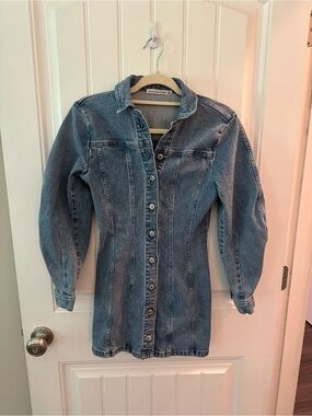 Abercrombie & Fitch Blue Denim Mini Dress
